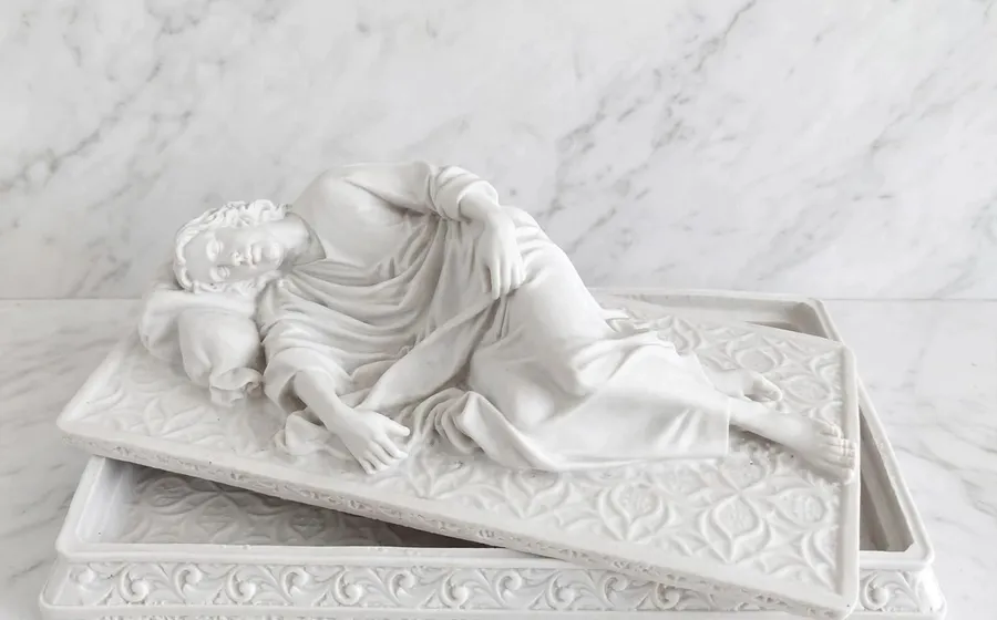 San José durmiente (Modelo 3 Tapa) - Relieve de marmolina