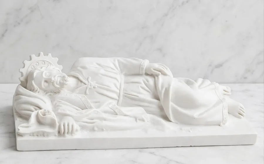 San José durmiente (Modelo 1 yacente) - Figura de marmolina