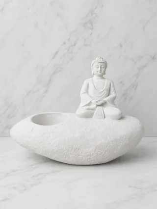 Fuente para vela zen de Buda