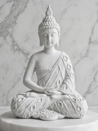 Estatua de Buda Sentado (Diseño Tradicional)
