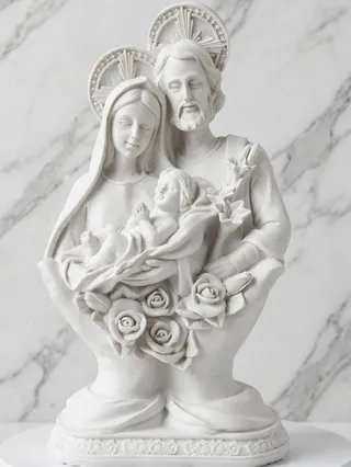 Sagrada Familia con Base de Rosas