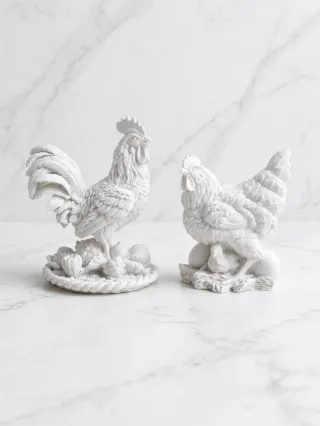 Conjunto de Gallos y Gallinas